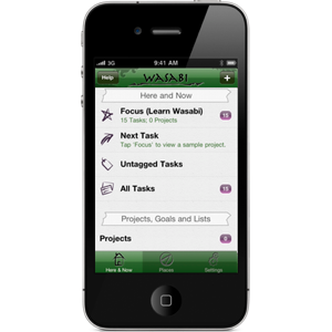 Wasabi Main screen Screenshot